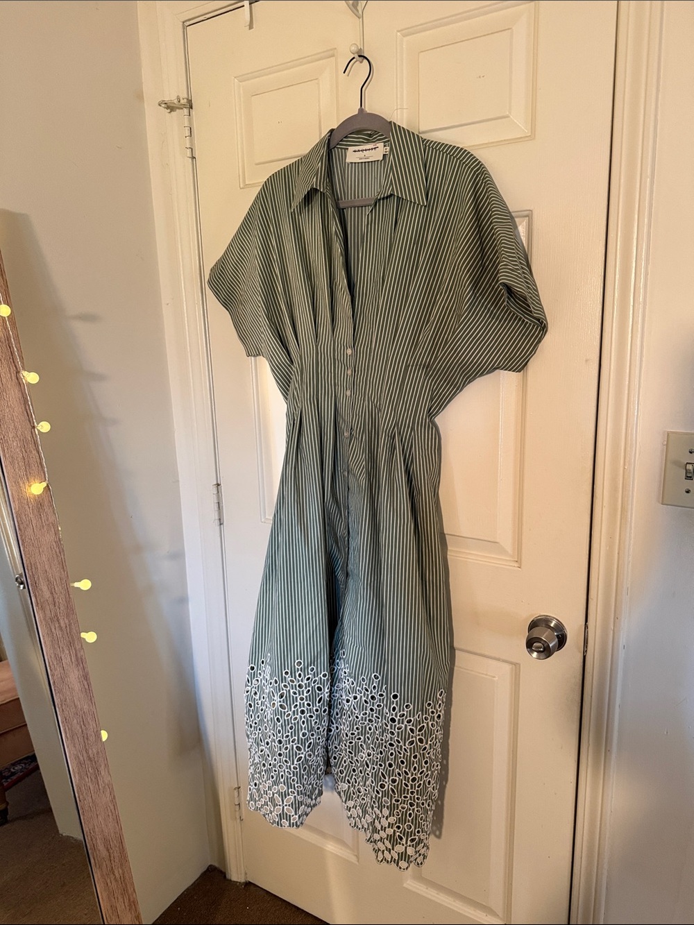 Tobie Eyelet Shirtdress by Exquise - Picture 4 of 11